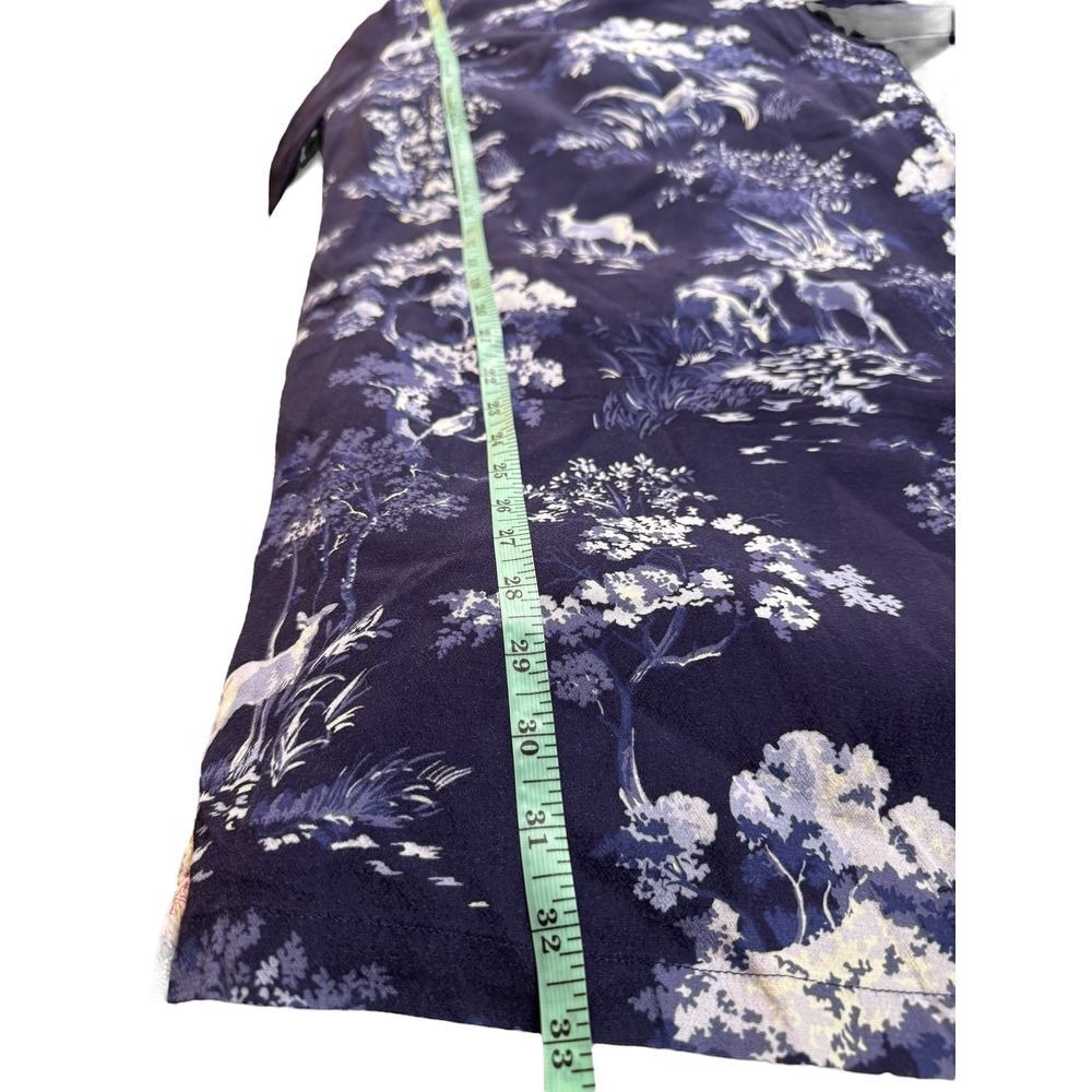 Joules Dress Size‎ 6 Deer Rabbit Print Chiffon Woodland Forest Fully Lined Shift - Picture 8 of 9